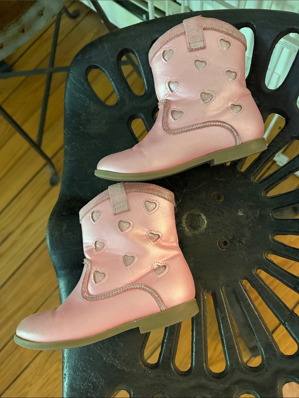 Tucker + Tate Pink Heart Cutout Boots
